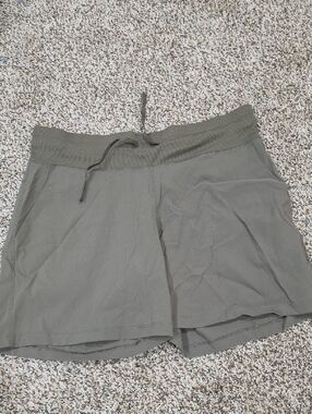 Tuff Athletics Olive Green Athletic Drawstring Shorts